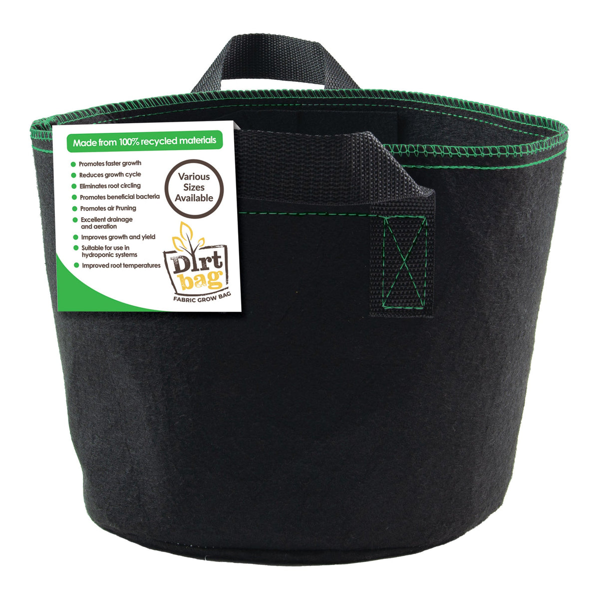 Dirt Bag 38L (100% Recycled Fabric Pot) Pack of Five