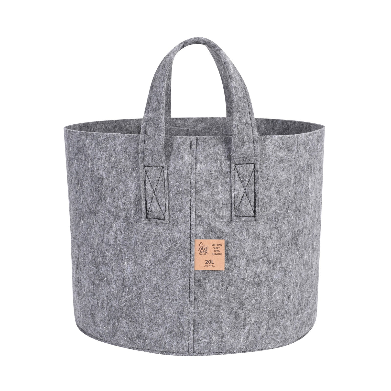 Dirt Bag Grey 20L (100% Recycled Fabric Pot) Pack of Ten