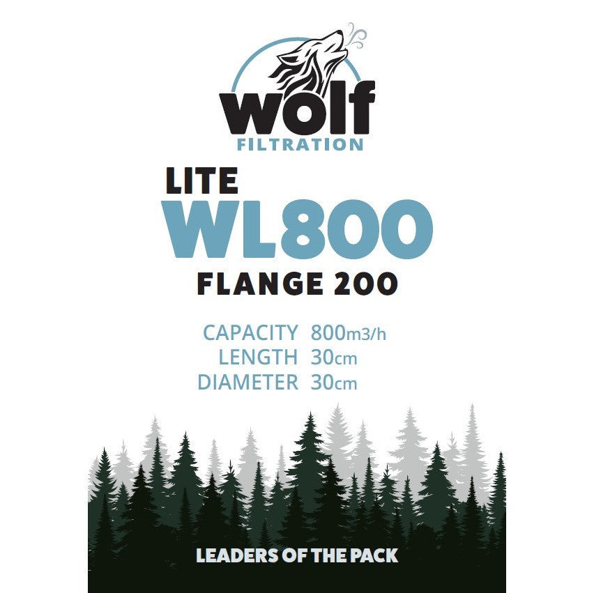 Wolf Lite 800 Carbon Filter 200mm (8")