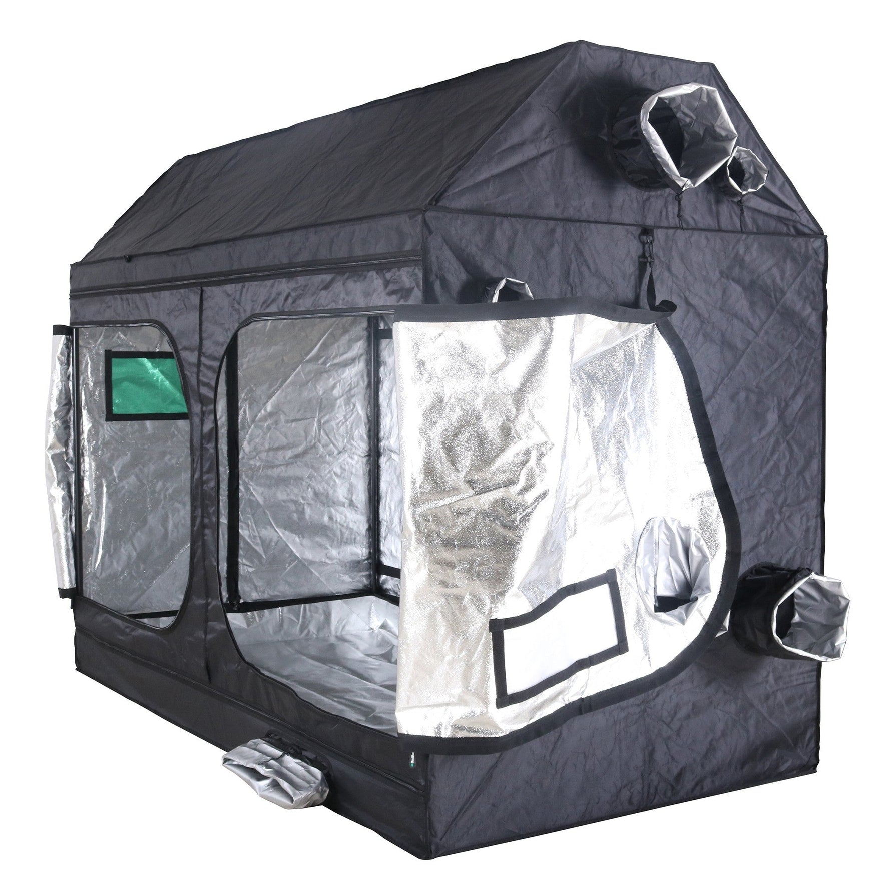 BudBox-Pro Tent 1.2m x 2.4 x 1.8 (XXL Roof) Silver