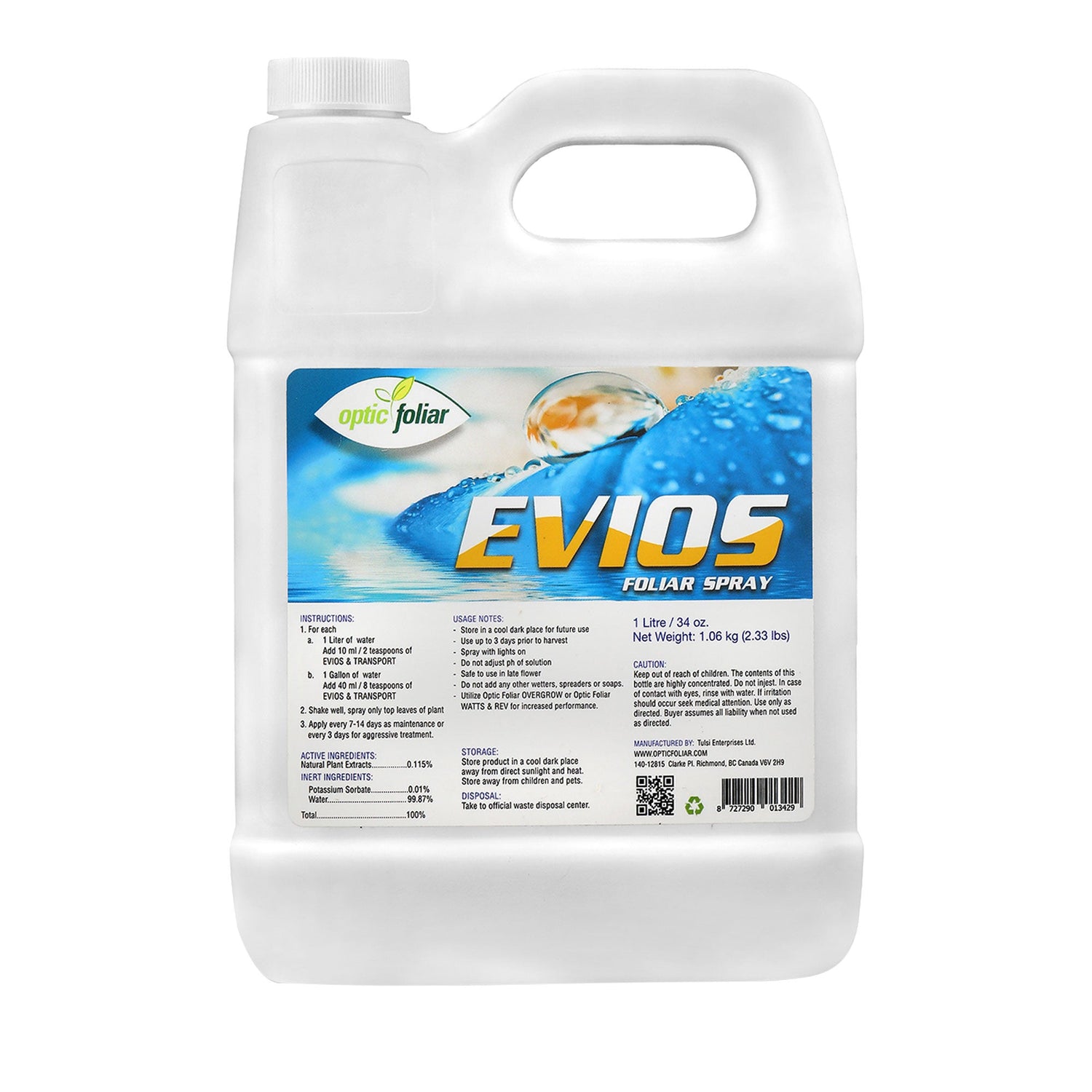 Optic Foliar Evios 1L