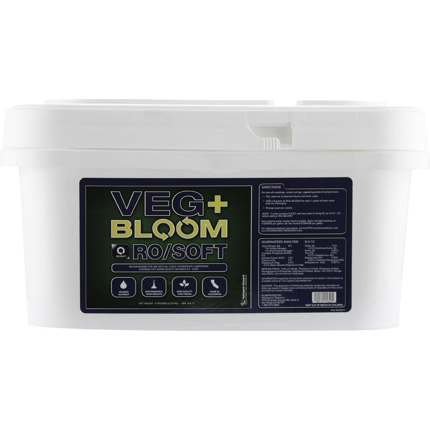 Veg Bloom Ro/Soft Base 2.27kg (5lb)