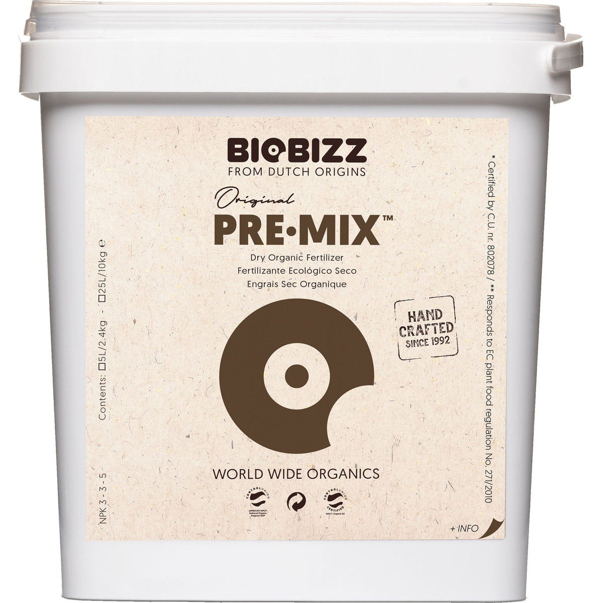 Biobizz Pre-Mix 25L