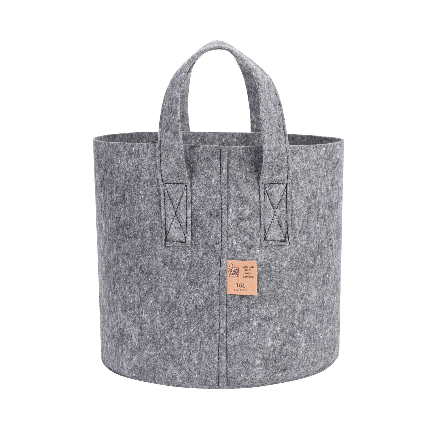 Dirt Bag Grey 16L (100% Recycled Fabric Pot) PACK of Ten